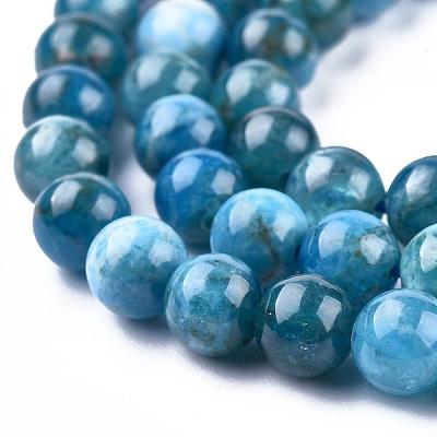 Natural Apatite Beads Strands G-O186-E02-6mm-1