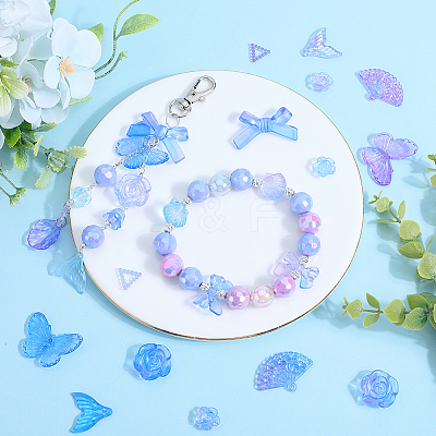 100G Transparent Frosted Resin Beads RESI-SC0003-26-1