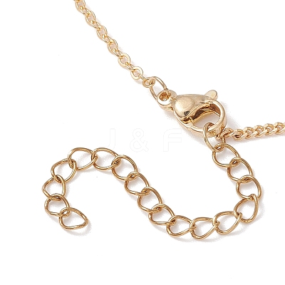 1.5MM Brass Cable Chain Curb Chain Necklaces for Women NJEW-JN05555-02-1