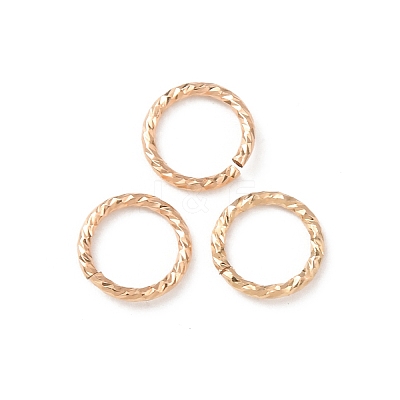 1/20 14K Gold Filled Open Jump Rings KK-Z159-01G-02-1