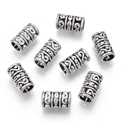 Tibetan Style Alloy European Beads TIBEB-TAC0002-08AS-1