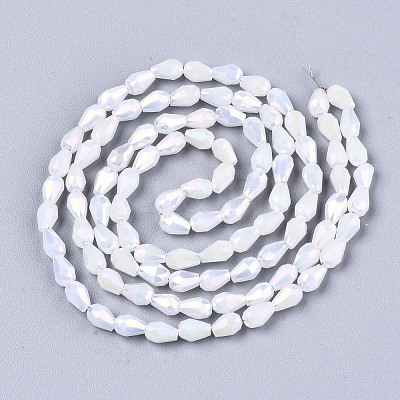 Electroplate Glass Beads Strands EGLA-S194-02A-B01-1