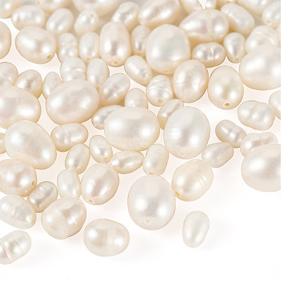 75Pcs 4 Styles Natural Cultured Freshwater Pearl Beads PEAR-TA0001-21-1