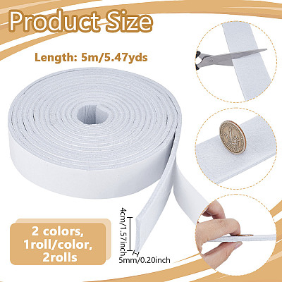 2 Rolls 2 Colors Self-adhesive Felt Fabric FIND-NB0006-18-1