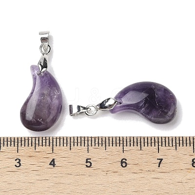 Natural Amethyst Pendants G-NH0025-14P-01-1