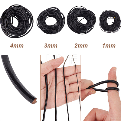 10M Round Leather Beading Cord WL-GF0001-23B-01-1