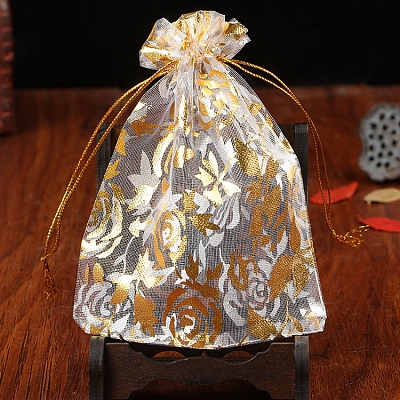 Organza Drawstring Jewelry Pouches PW-WG35925-02-1