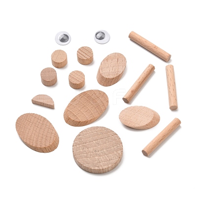 DIY Woodwork 3D Peacock Animal Wood Chip Tree Branch Material Pack DIY-C024-03-1