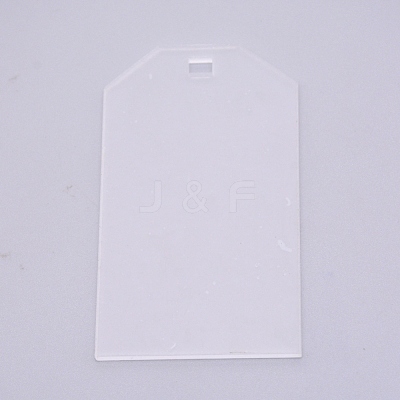Transparent Acrylic Big Pendants TACR-WH0001-35A-1