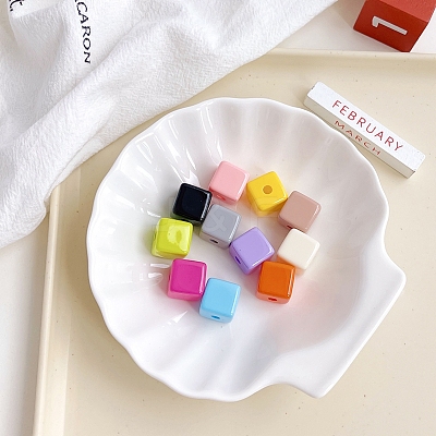 Opaque Acrylic Beads MACR-K341-08-1