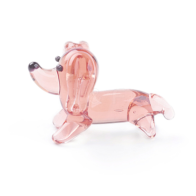 Handmade Lampwork Puppy Home Display Decorations X1-LAMP-J084-30-1