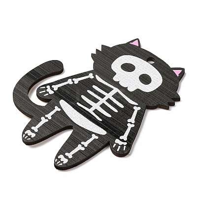 Halloween Printed Wooden Big Pendants LS-WOOD-I016-01C-1