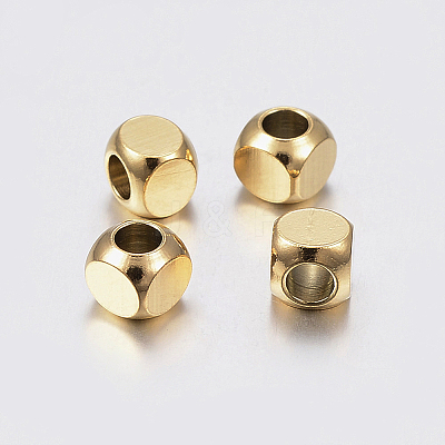 Ion Plating(IP) 304 Stainless Steel Beads LS-STAS-F135-07G-5x5mm-1