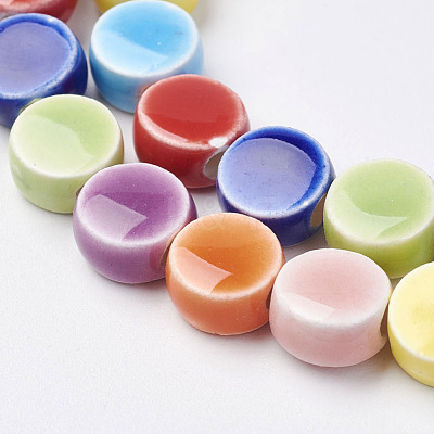 Handmade Porcelain Beads X-PORC-E012-03D-1