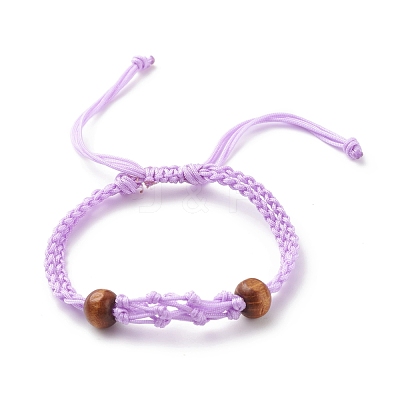 Adjustable Braided Nylon Cord Macrame Pouch Bracelet Making AJEW-JB01133-1