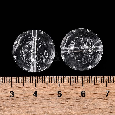 Transparent Acrylic Beads X-OACR-M011-19-1