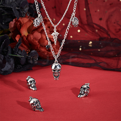 4Pcs 304 Stainless Steel Pendants STAS-UN0043-82-1
