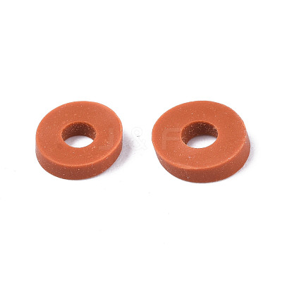 Handmade Polymer Clay Beads Strands CLAY-R089-6mm-158-1