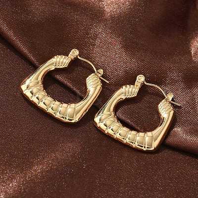 304 Stainless Steel Hoop Earrings for Women EJEW-L296-048G-1