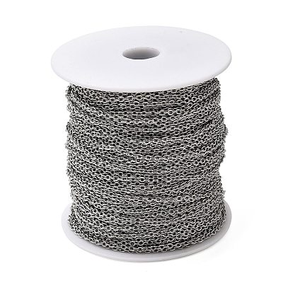 Tarnish Resistant 304 Stainless Steel Cable Chains CHS-Q001-15-100m-1