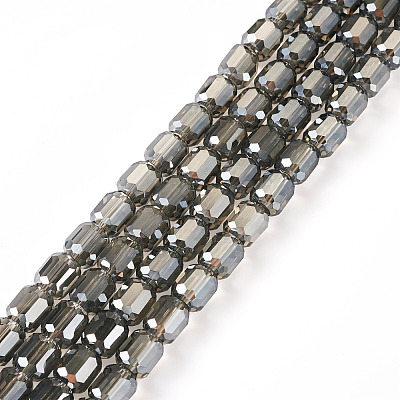 2 Strands Transparent Electroplate Glass Beads Strand GLAA-TA0002-62-1