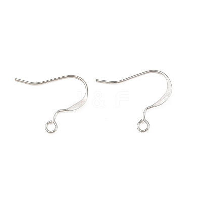 Brass Flat Ear Wire KK-CBA57BD-09P-1