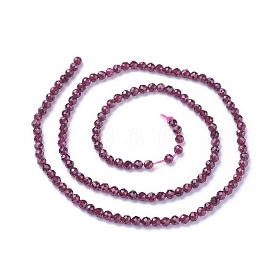 Natural Garnet Beads Strands G-F619-17A-3mm-1