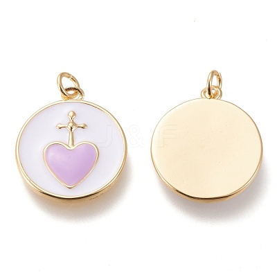 Brass Pendants ZIRC-I044-01C-1