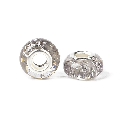 Rondelle Resin European Beads RPDL-A001-01-06-1