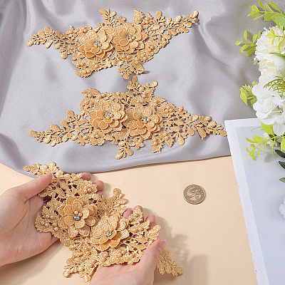 Polyester Embroidery Sequin Costume Accessories DIY-WH20025-016B-1