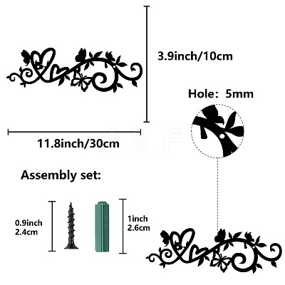 Iron Wall Signs AJEW-WH0286-119-1
