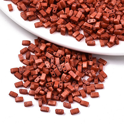 FGB 2-Hole Glass Seed Beads X-SEED-S031-M-SH1005F-1