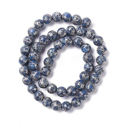 Natural Blue Calcite Beads Strands G-K317-A22-1