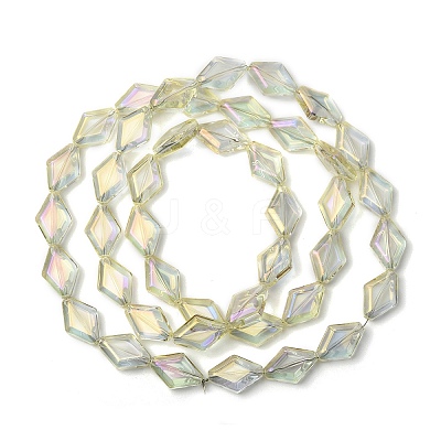 Electroplate Glass Beads Strands EGLA-B010-01A-FR04-1