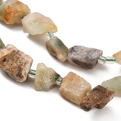 Natural Flower Amazonite Beads Strands GG-CBA0B77-A24-03-1