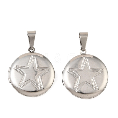 316 Stainless Steel Locket Pendants STAS-K321-17P-1