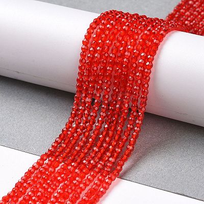Transparent Glass Beads Strands LS-GLAA-H021-04-25-1