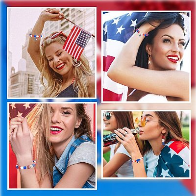 DIY Independence Day Bracelet Making Kit DIY-SC0021-69-1