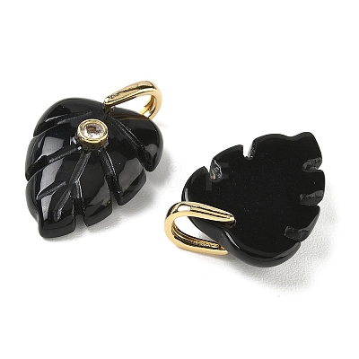 Natural Obsidian Pendants GG-CBA105B-01C-G-1