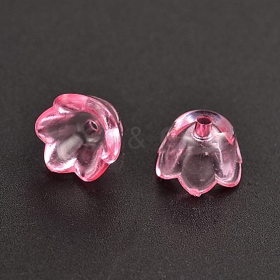 Dyed Transparent Acrylic Beads PL548-10-1