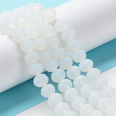 Imitation Jade Solid Color Glass Beads Strands EGLA-A034-J3mm-MD06-1