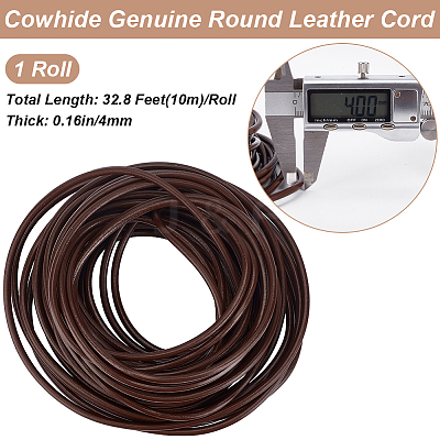 10M Round Leather Beading Cord WL-GF0001-23A-03-1