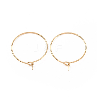 Ion Plating(IP) 316L Surgical Stainless Steel Hoop Earring Findings STAS-D164-05G-1