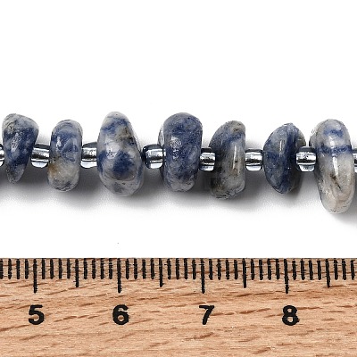 Natural Blue Spot Jasper Beads Strands G-L649-C01-01-1
