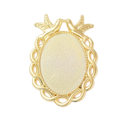 Alloy Pendant Cabochon Settings PALLOY-E577-37G-1