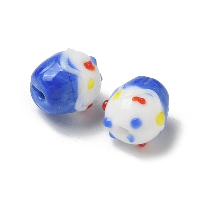 Handmade Lampwork Bumpy Beads LAMP-M022-01D-1