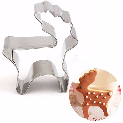 Tarnish Resistant 304 Stainless Steel Christmas Cookie Cutters DIY-E012-61-1