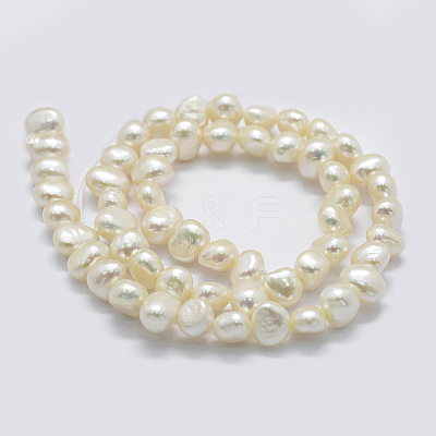Natural Cultured Freshwater Pearl Beads Strands PEAR-K004-13C-01-1
