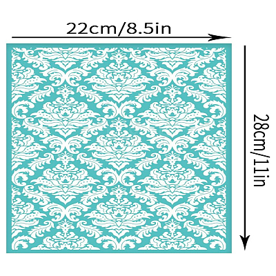 Self-Adhesive Silk Screen Printing Stencil X1-DIY-WH0338-109-1