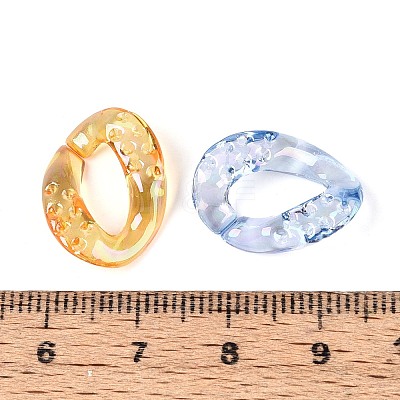 UV Plating Transparent Acrylic Beads TACR-T029-03M-1